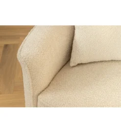 Sofa ATELIER L 330 cm 3-osobowa bouclé beżowa