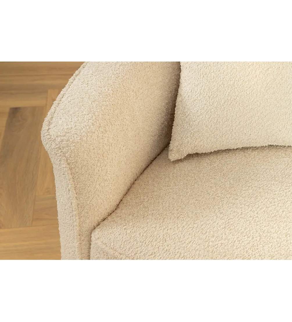 Sofa ATELIER L 330 cm 3-osobowa bouclé beżowa
