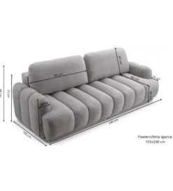 Sofa CAMBIALLE 240 cm