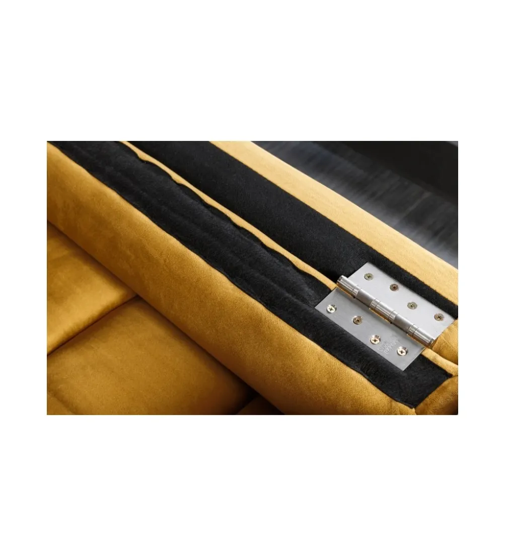 Sofa CANIS 220 cm musztardowo - żółta