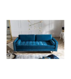 Sofa CANIS velvet 220 cm aqua velvet