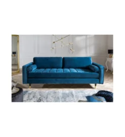 Sofa CANIS velvet 220 cm aqua velvet