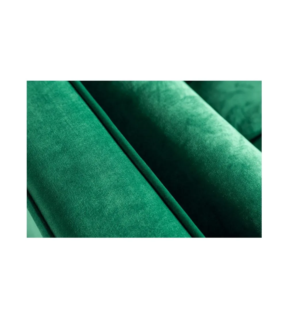 Sofa CANIS velvet 220 cm szmaragdowo zielony aksamit