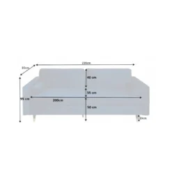 Sofa CANIS velvet 220 cm szmaragdowo zielony aksamit