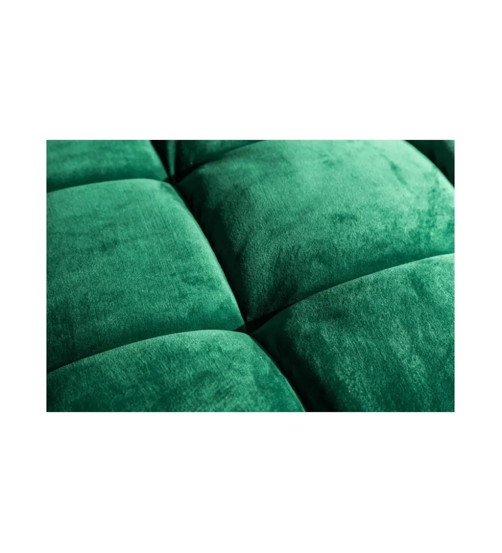 Sofa CANIS velvet 220 cm szmaragdowo zielony aksamit