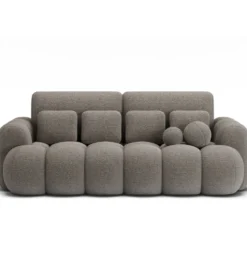 Sofa COTTONN 256 cm z funkcją spania popielaty tkanina royal 20
