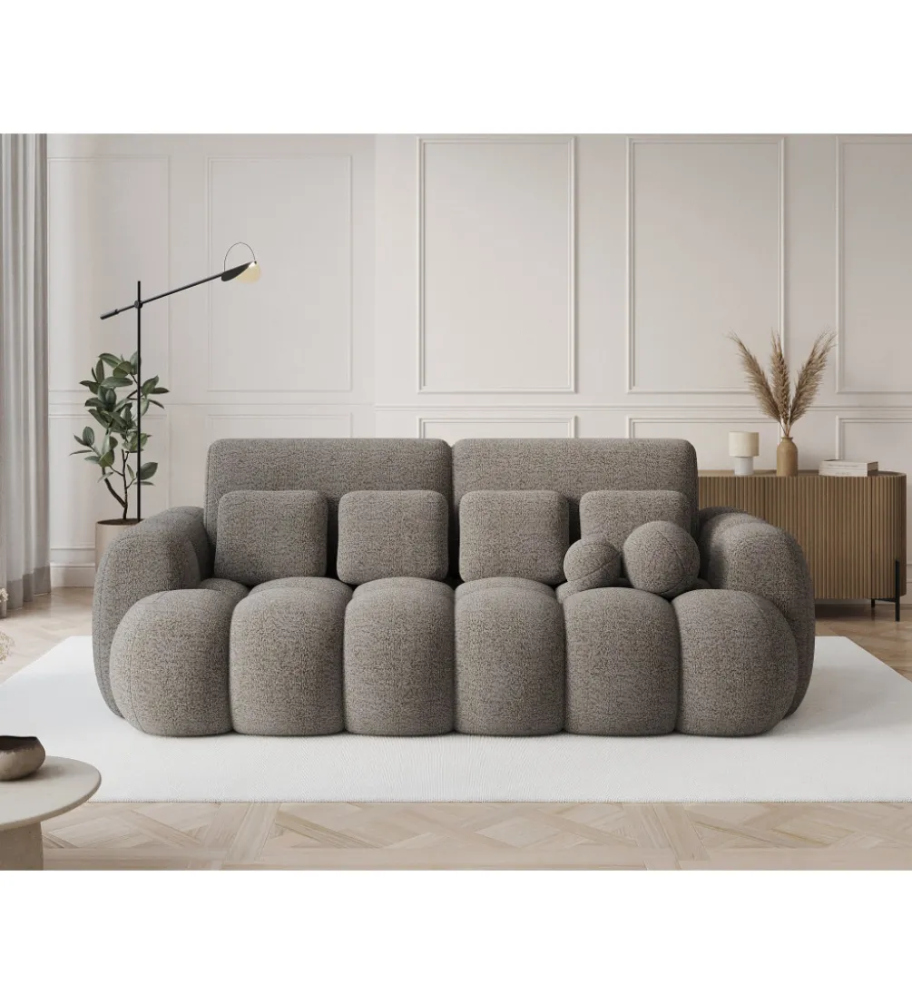 Sofa COTTONN 256 cm z funkcją spania popielaty tkanina royal 20