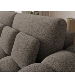 Sofa COTTONN 256 cm z funkcją spania popielaty tkanina royal 20