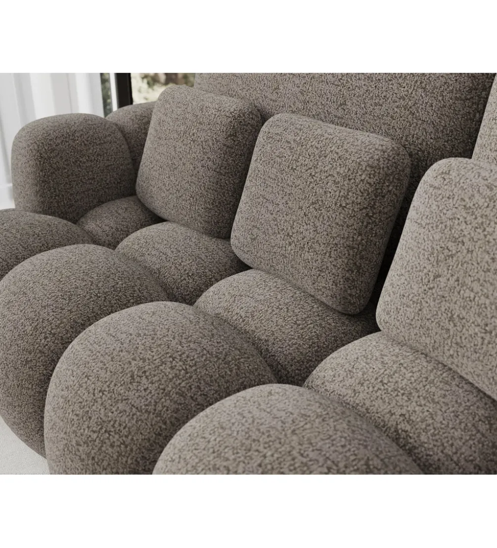 Sofa COTTONN 256 cm z funkcją spania popielaty tkanina royal 20