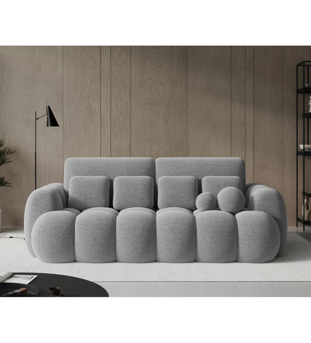 Sofa COTTONN 256 cm z funkcją spania jasny szary tkanina royal 04