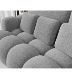Sofa COTTONN 256 cm z funkcją spania jasny szary tkanina royal 04