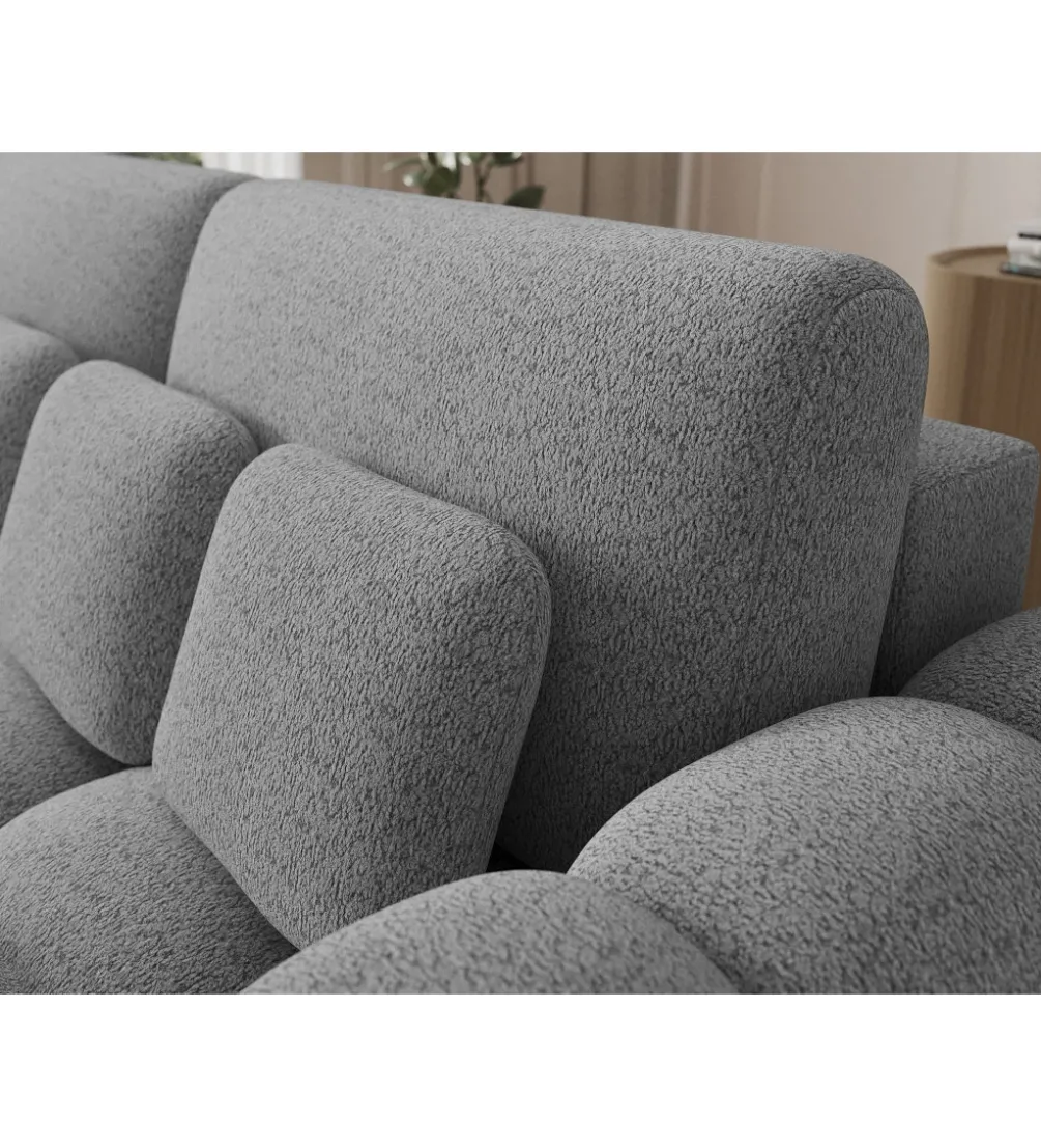Sofa COTTONN 256 cm z funkcją spania jasny szary tkanina royal 04
