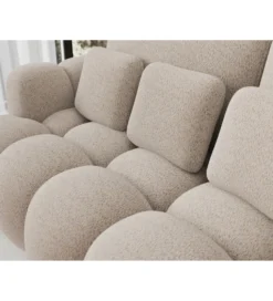 Sofa COTTONN 256 cm z funkcją spania kremowy tkanina royal 18