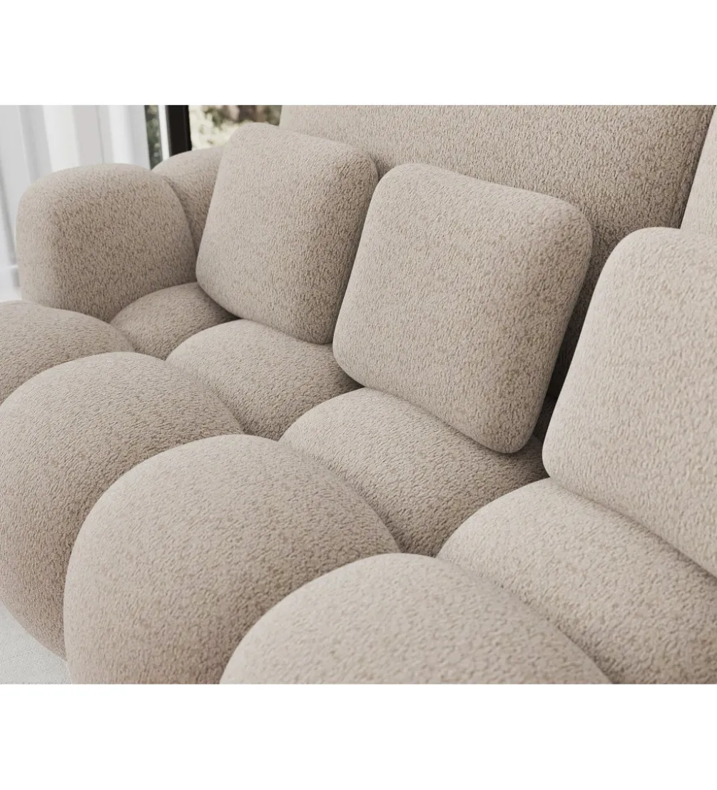 Sofa COTTONN 256 cm z funkcją spania kremowy tkanina royal 18