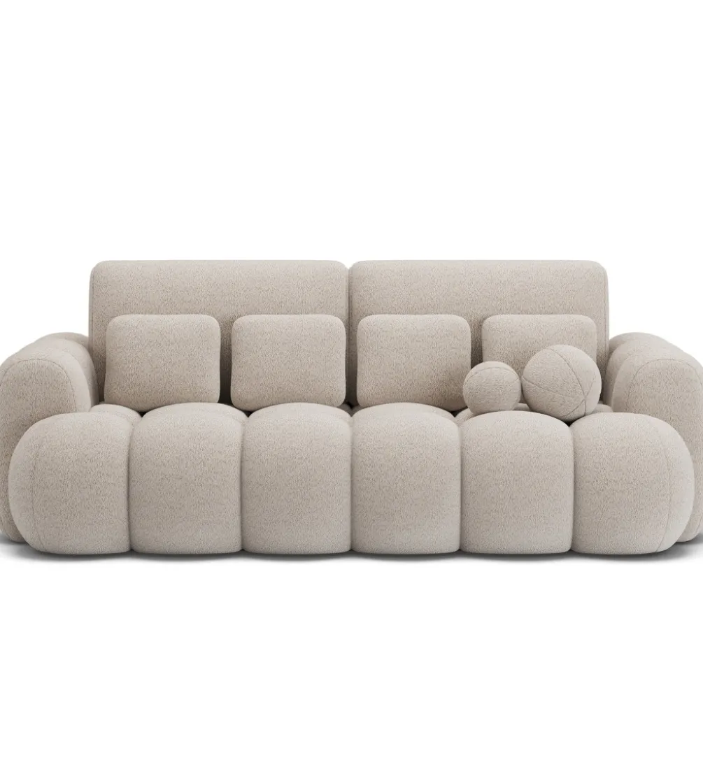 Sofa COTTONN 256 cm z funkcją spania kremowy tkanina royal 18
