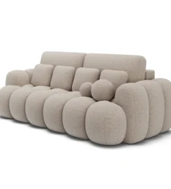 Sofa COTTONN 256 cm z funkcją spania kremowy tkanina royal 18