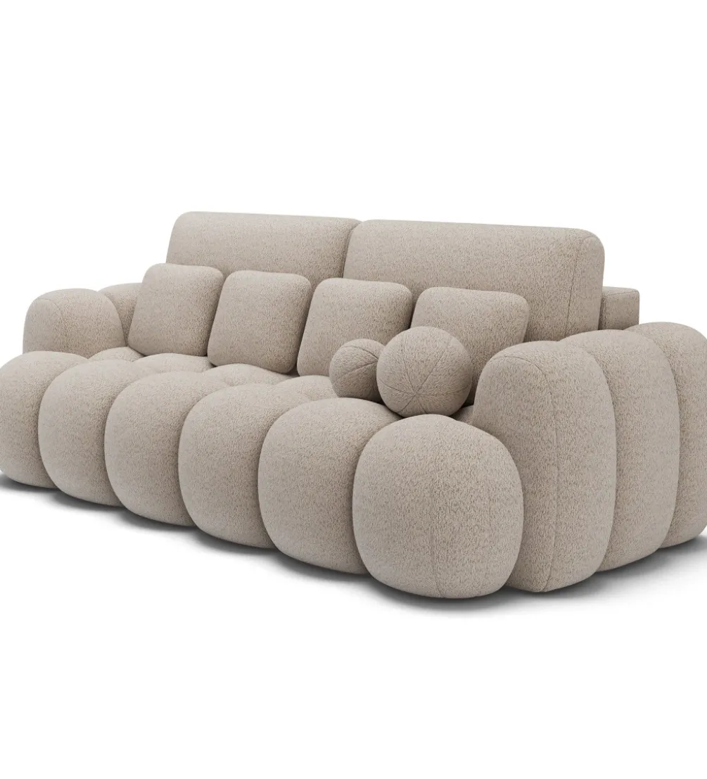 Sofa COTTONN 256 cm z funkcją spania kremowy tkanina royal 18