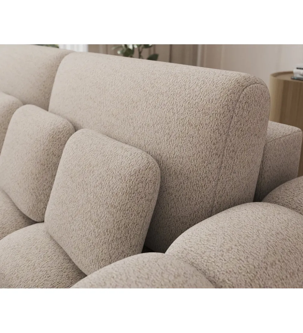 Sofa COTTONN 256 cm z funkcją spania kremowy tkanina royal 18