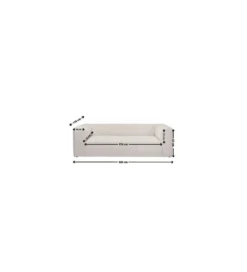 Sofa CUBETTO 220 cm beżowa