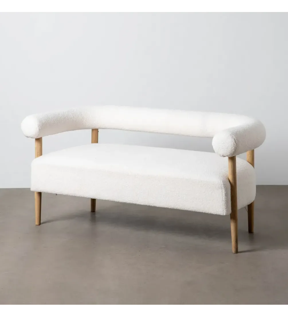 Sofa dwuosobowa ARO 143 cm beżowa
