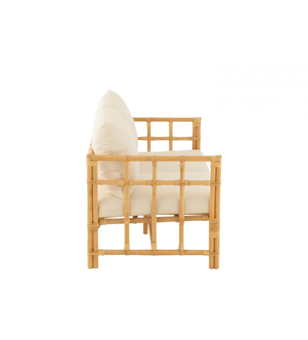Sofa dwuosobowa ELISE 127 cm rattan