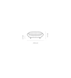 Sofa dwuosobowa MALLOW Gappa 200 cm