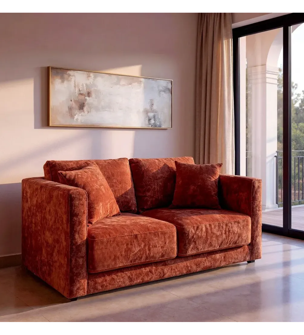 Sofa dwuosobowa MEFO 165 cm miodowa