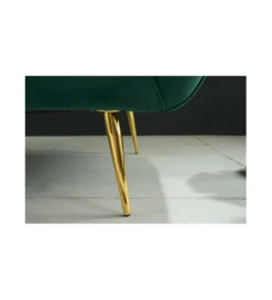 Sofa dwuosobowa Scarlett 165 cm szmaragdowo zielona