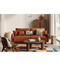 Sofa FABIOLA 218 cm z funkcją spania z pojemnikiem na pościel