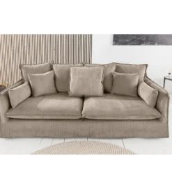 Sofa HEAVEN 200 cm cord greige