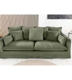 Sofa HEAVEN 200 cm cord zielony