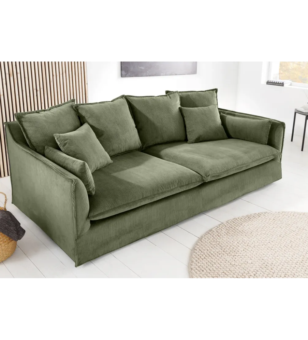 Sofa HEAVEN 200 cm cord zielony