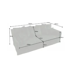 Sofa HEAVENLY Heaven 210 cm ciemnozielona