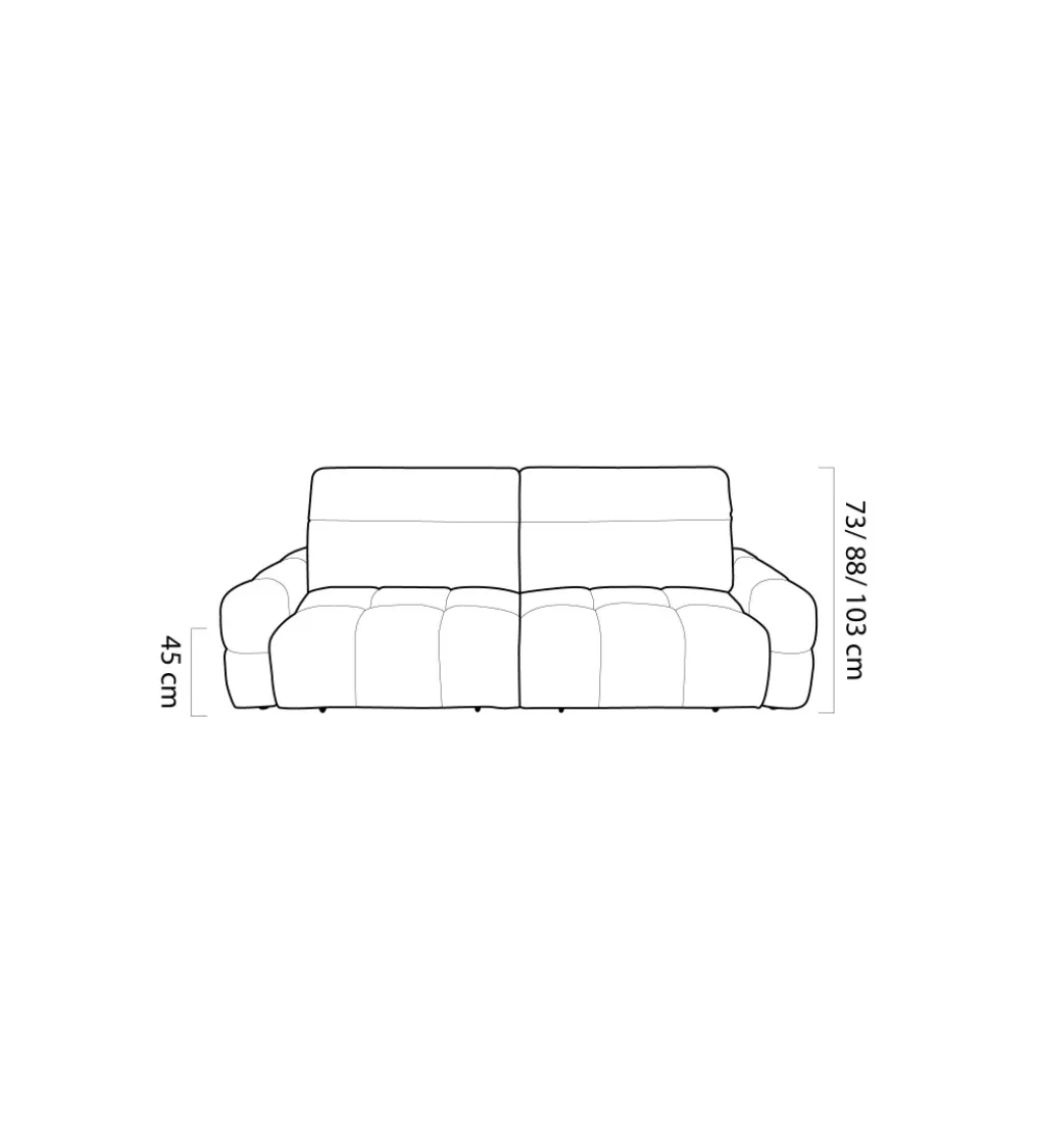 Sofa MATEO BIGSOFA 264 cm Z Elektrycznie Wysuwanym Siedziskiem
