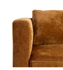 Sofa MODERN BAROCK 240 cm aksamitna musztardowo-żółta