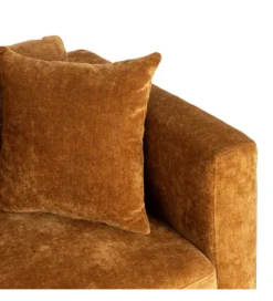 Sofa MODERN BAROCK 240 cm aksamitna musztardowo-żółta