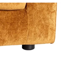Sofa MODERN BAROCK 240 cm aksamitna musztardowo-żółta