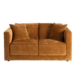 Sofa MODERN BAROCK 240 cm aksamitna musztardowo-żółta