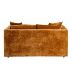 Sofa MODERN BAROCK 240 cm aksamitna musztardowo-żółta