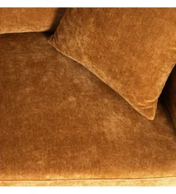 Sofa MODERN BAROCK 240 cm aksamitna musztardowo-żółta