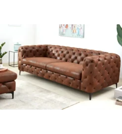 Sofa MODERN BAROCK 240 cm antyczny brąz