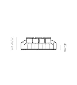 Sofa MOTTA BIGSOFA 278 cm z funkcją spania