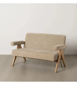 Sofa NAMGAN 134 cm beżowy naturalny