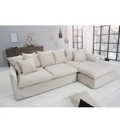 Sofa Narożna HEAVENLY Heaven 255 Cm naturalny len