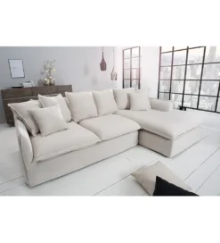 Sofa Narożna HEAVENLY Heaven 255 Cm naturalny len