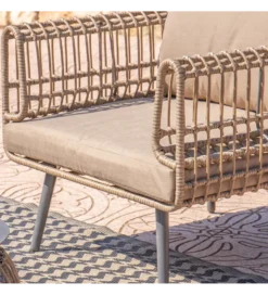 Sofa ogrodowa ARIKI 161 cm naturalna szara