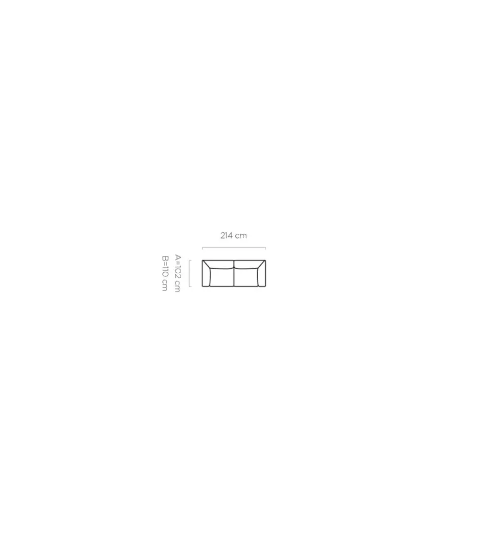 Sofa PALLADIO 212 cm z regulowanymi zagłówkami