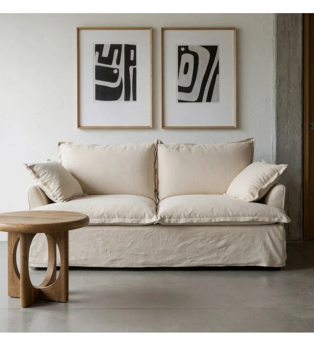 Sofa PLAZESO 200 cm beżowa