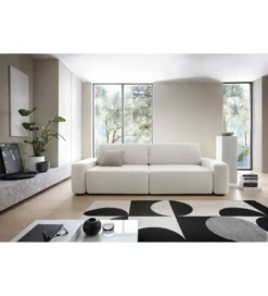 Sofa PULIA 238 cm z funkcją spania z pojemnikiem na pościel