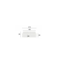 Sofa RAVELLO 219 cm z funkcją spania